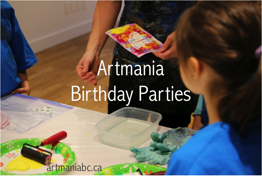 birthday party gel plate